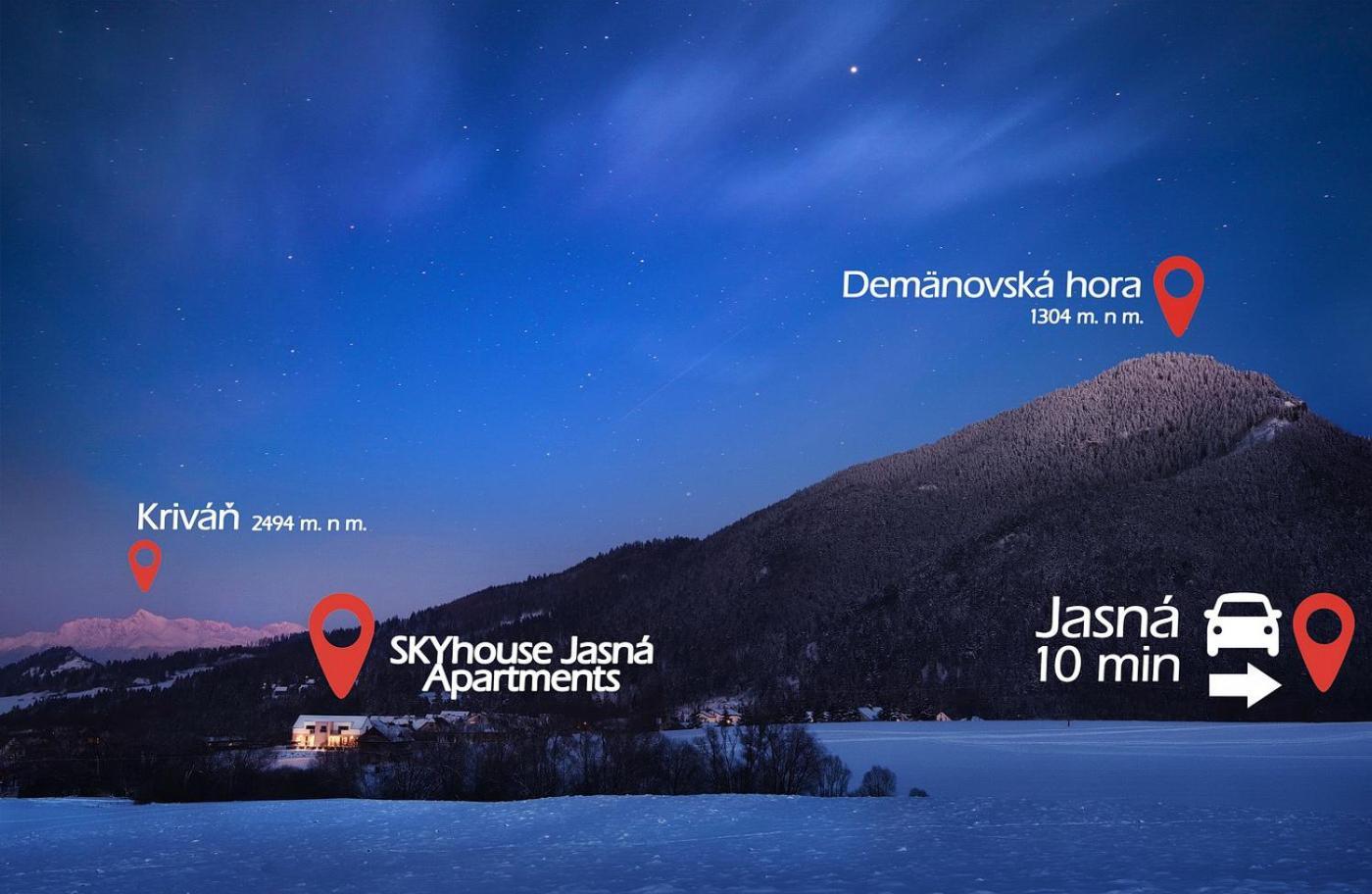 Sky-House Jasna Apartments Павчина-Легота Экстерьер фото